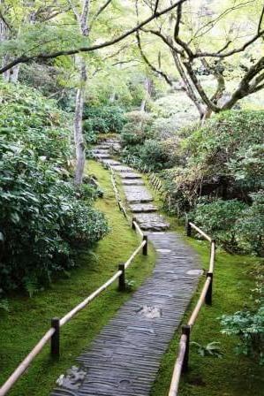 Japanese path in Kyoto